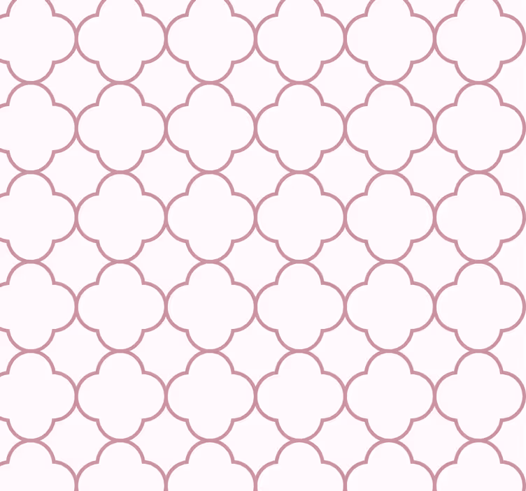 Papel pintado rosa diseños geométricos - TenVinilo