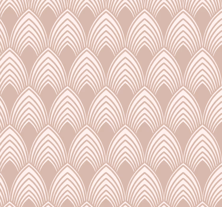 Papel pintado rosa diseño geométrico antiguo - TenVinilo