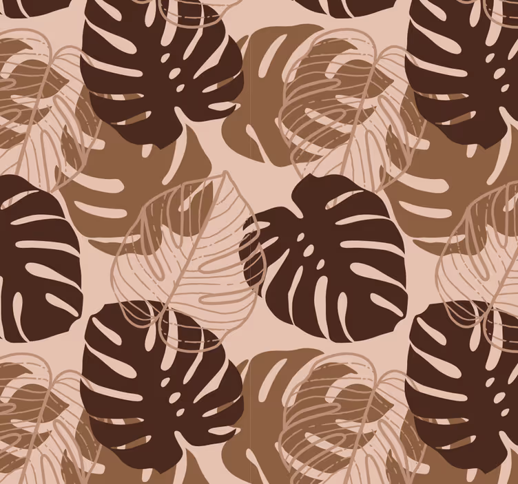 Papel pintado hojas motivo de monstera - TenVinilo