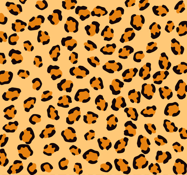 Papel pintado leopardos patrón de estampado de leopardo - TenVinilo