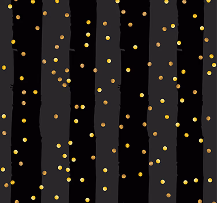 Papel pintado rayas verticales con puntos dorados - TenVinilo