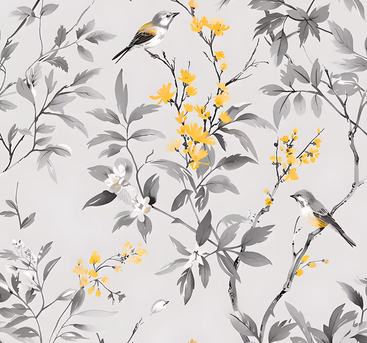 Papel pintado recibidor diseño de bosque gris - TenVinilo