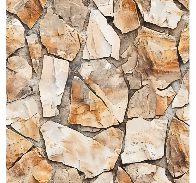Papel pintado piedra patrón rústico - TenVinilo