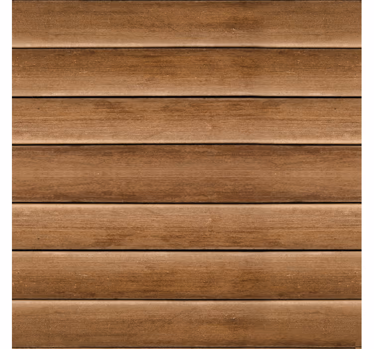 Papel pintado pasillos tablones de madera horizontales - TenVinilo