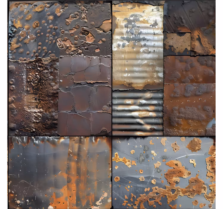 Papel pintado azulejos estilo industrial - TenVinilo
