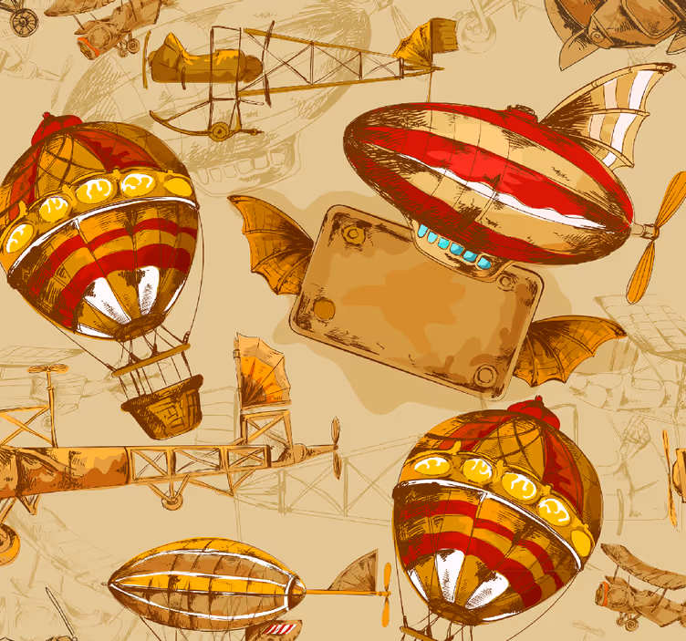 Papel pintado infantil delicias metropolitanas - TenVinilo