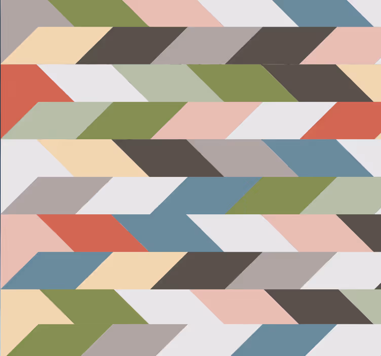 Papel pintado geométrico diseño de patrón  - TenVinilo