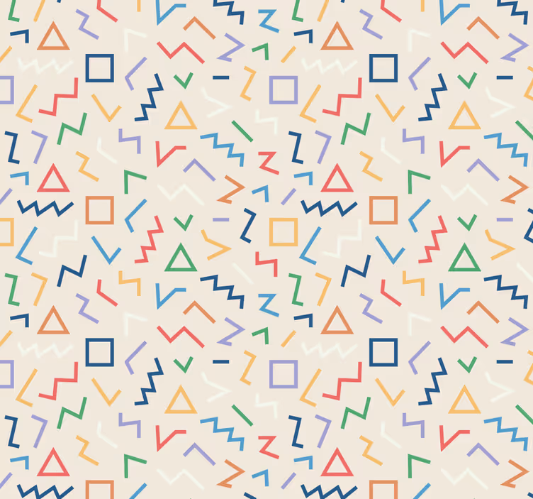 Papel pintado geométrico tonos de patrones geométricos - TenVinilo