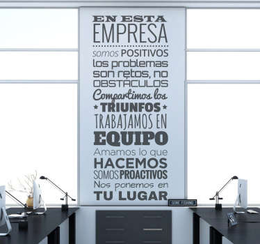 Vinilos para decoración de oficinas - TenVinilo