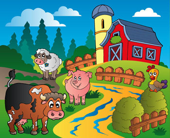 Resultado de imagen de dibujos de granjas infantiles