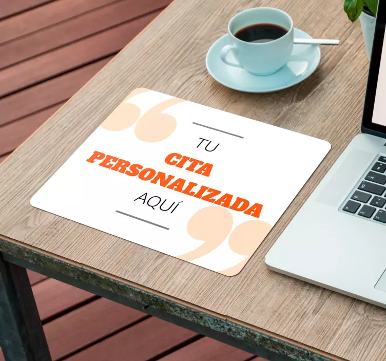 Alfombrilla ratón frases cita Personalizada"El único límite en nu - TenVinilo