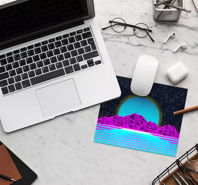 Alfombrilla para ratón original Retrowave - TenVinilo
