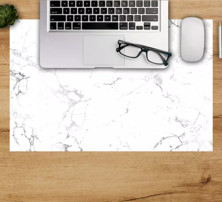 Alfombrilla de raton texturas Mármol blanco - TenVinilo