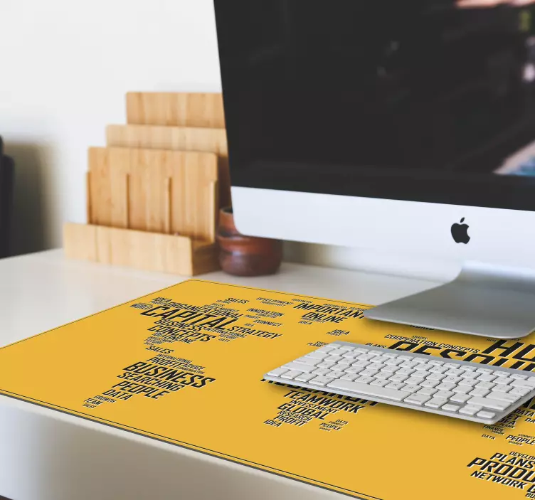 Alfombrilla ratón frases mapa de perspectivas empresariales - TenVinilo