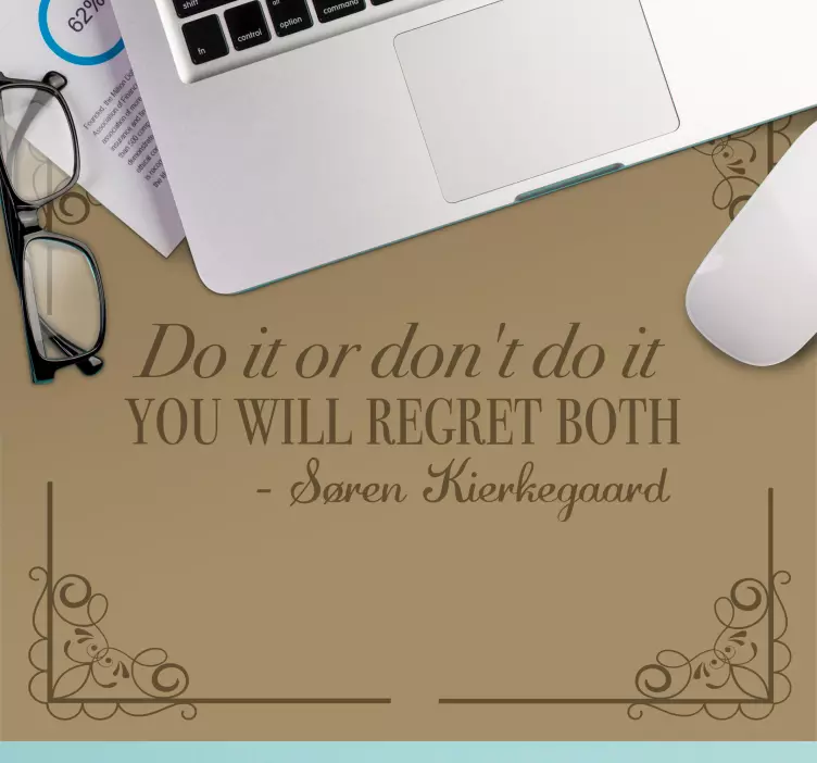 Alfombrilla ratón frases obra de arte inspiracional - TenVinilo