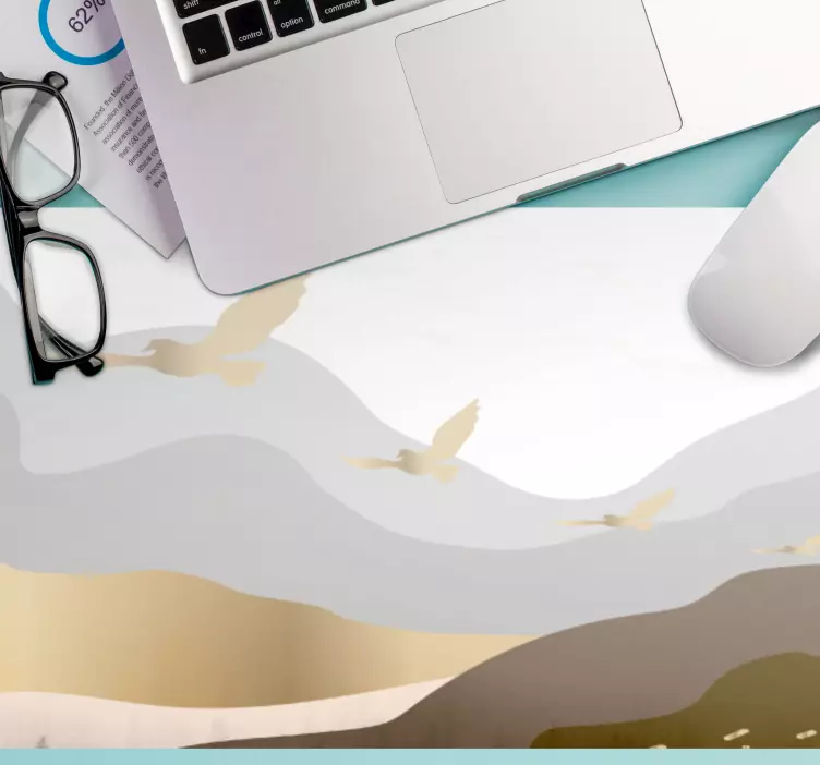 Alfombrilla ratón frases paisaje natural fluido - TenVinilo