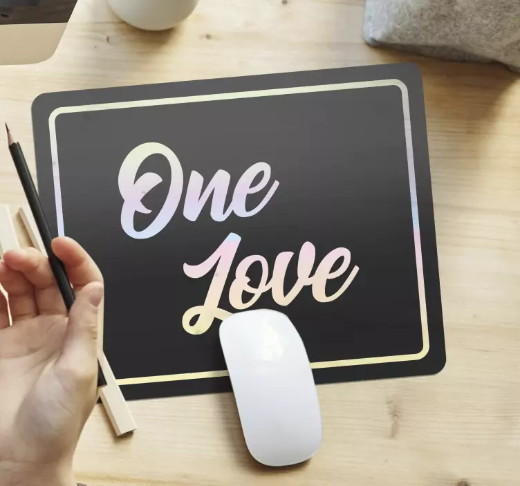 Alfombrilla ratón frases un amor, una vida - TenVinilo