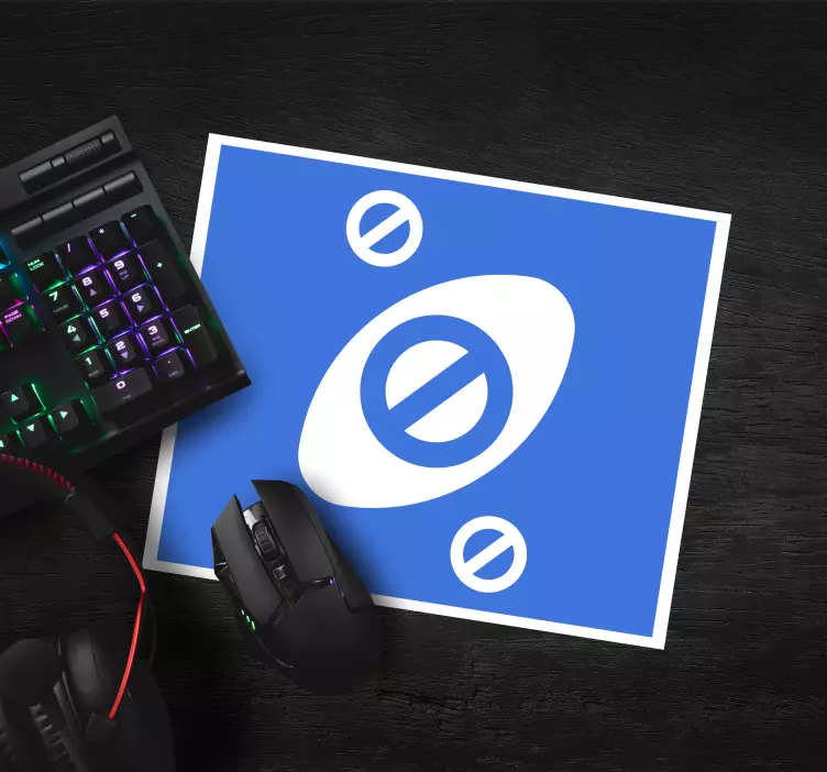 Alfombrilla ratón emblema de ojo estilizado - TenVinilo