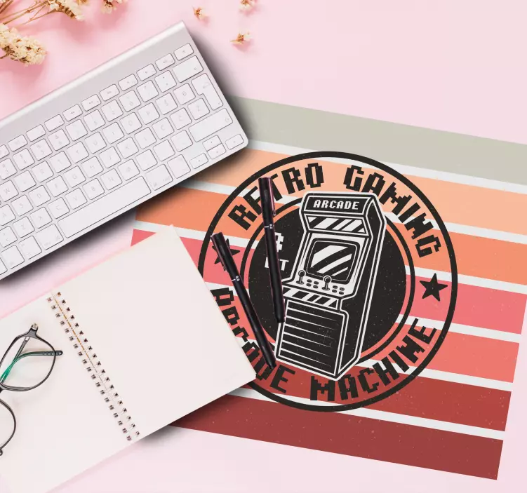 Alfombrilla ratón gaming máquina de arcade retro - TenVinilo