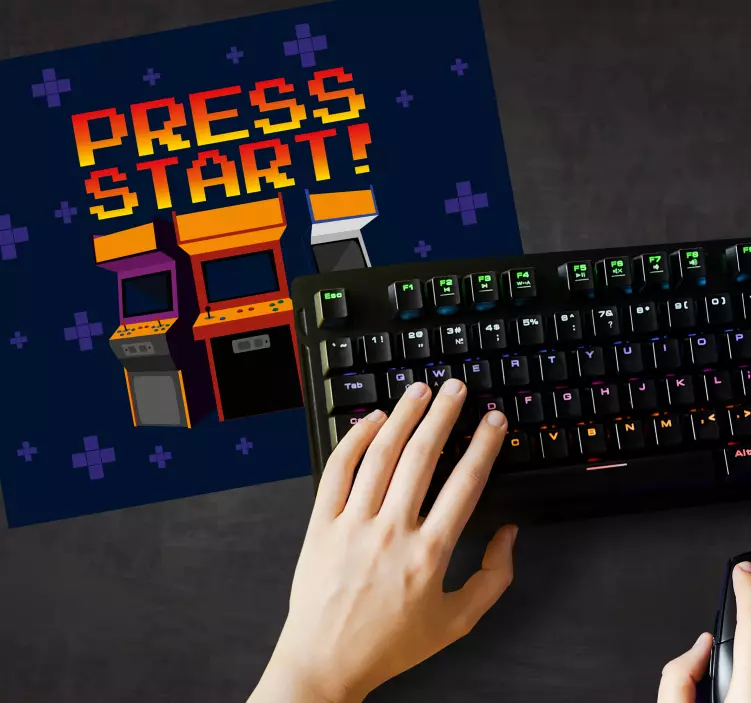 Alfombrilla ratón gaming máquinas de arcade retro - TenVinilo