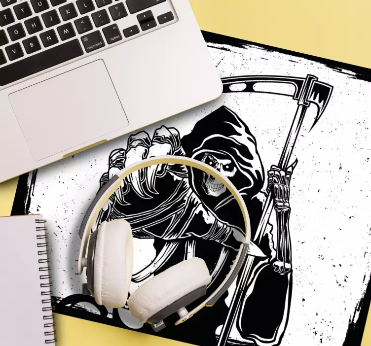 Alfombrilla ratón gaming personaje del grim reaper - TenVinilo