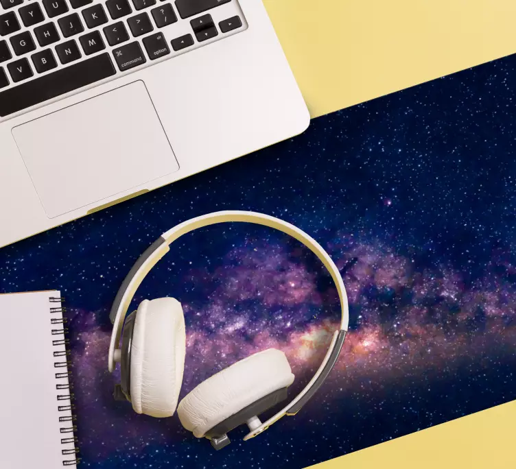 Alfombrilla ratón mapamundi diseño cielo cósmico - TenVinilo