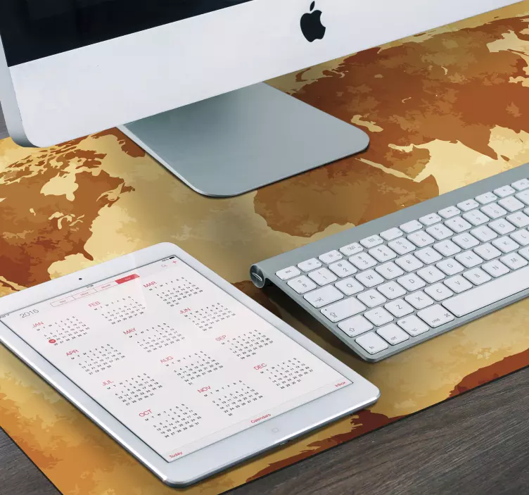 Alfombrilla ratón mapamundi mapa global retro - TenVinilo