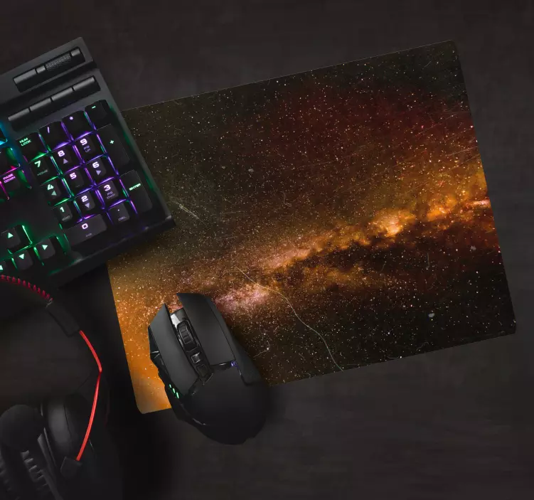 Alfombrilla ratón mapamundi patrón galaxia cósmica - TenVinilo