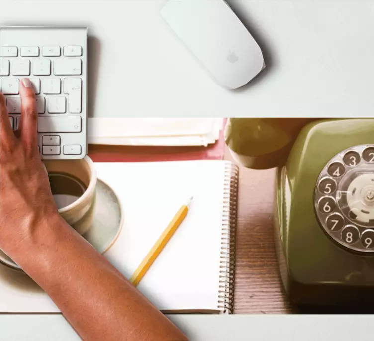 Alfombrilla ratón original arreglo de teléfonos vintage - TenVinilo