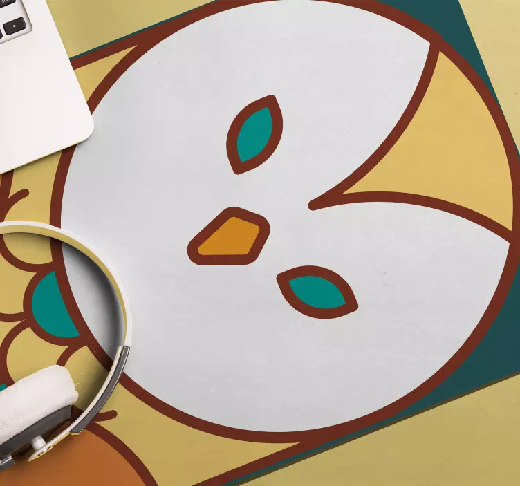 Alfombrilla ratón original arte de búho juguetón - TenVinilo