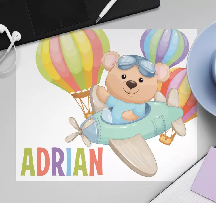 Alfombrilla ratón original aventura del oso juguetón - TenVinilo