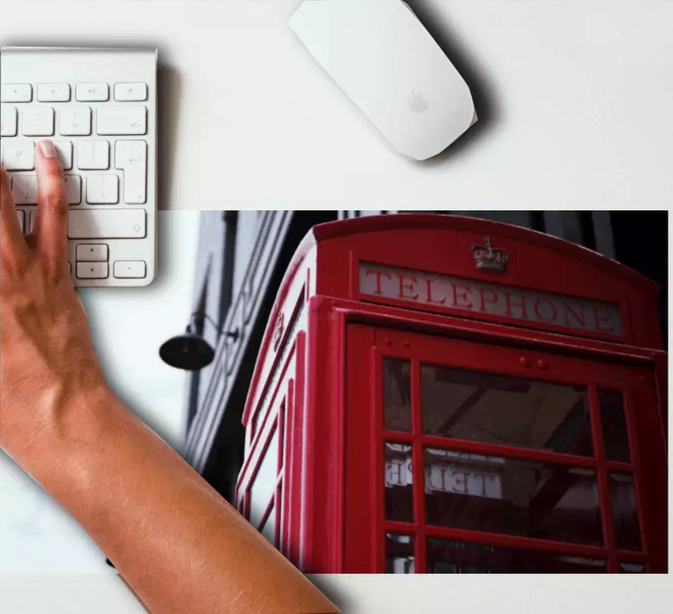 Alfombrilla ratón original cabina telefónica histórica - TenVinilo