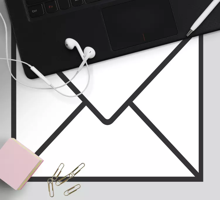 Alfombrilla ratón original contorno de sobre - TenVinilo