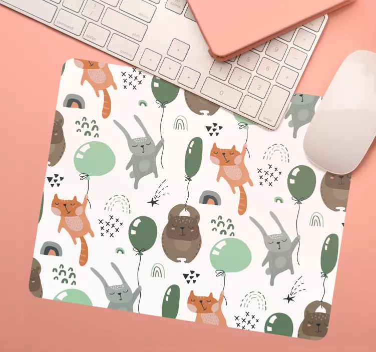 Alfombrilla ratón original diversión de animales adorables - TenVinilo