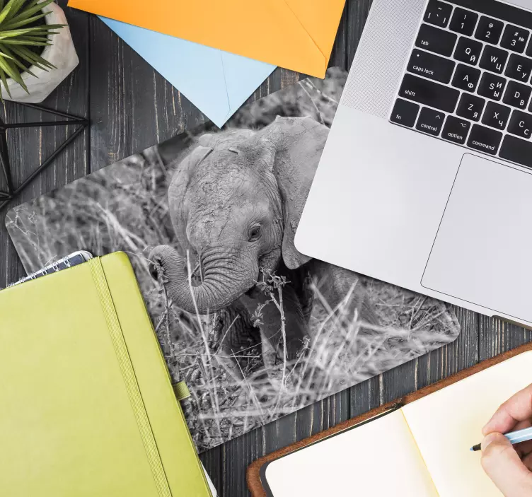 Alfombrilla ratón original elefante bebé tierno - TenVinilo