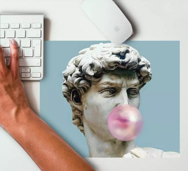 Alfombrilla ratón original escultura de mármol burbujeante - TenVinilo