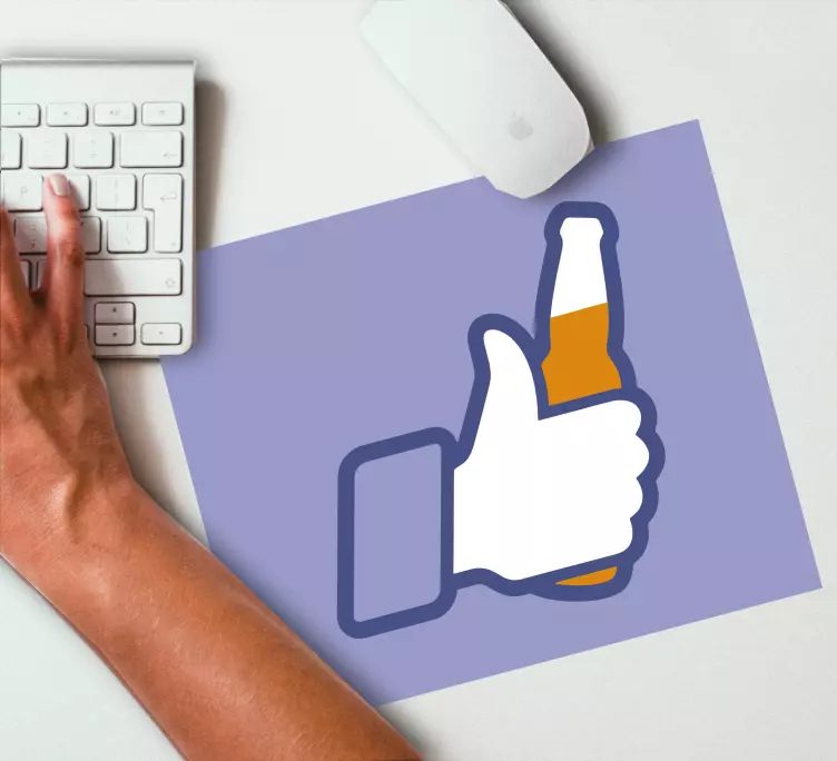 Alfombrilla ratón original gesto de pulgar arriba - TenVinilo