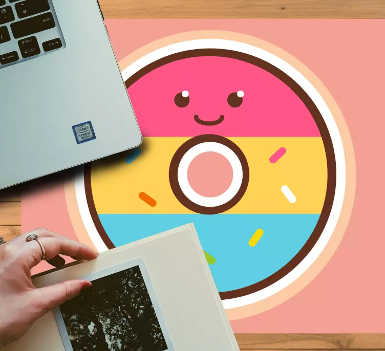 Alfombrilla ratón original personaje donut lindo - TenVinilo