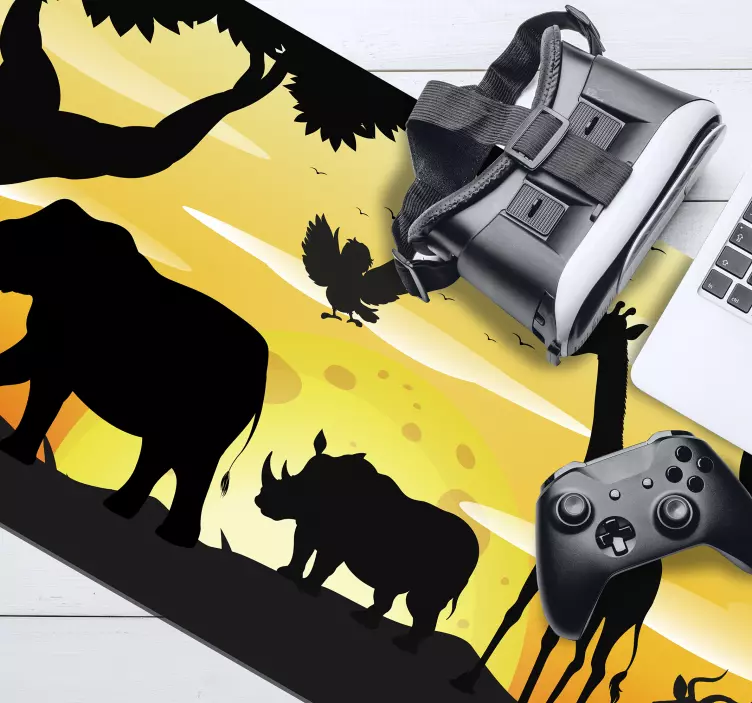 Alfombrilla ratón original silueta de sabana - TenVinilo