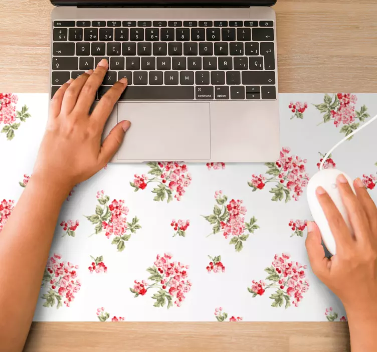 Alfombrilla ratón textura acabado texturizado botánico - TenVinilo