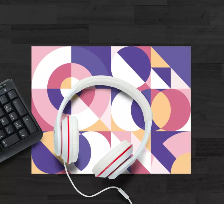 Alfombrilla ratón textura bloques de color geométricos - TenVinilo