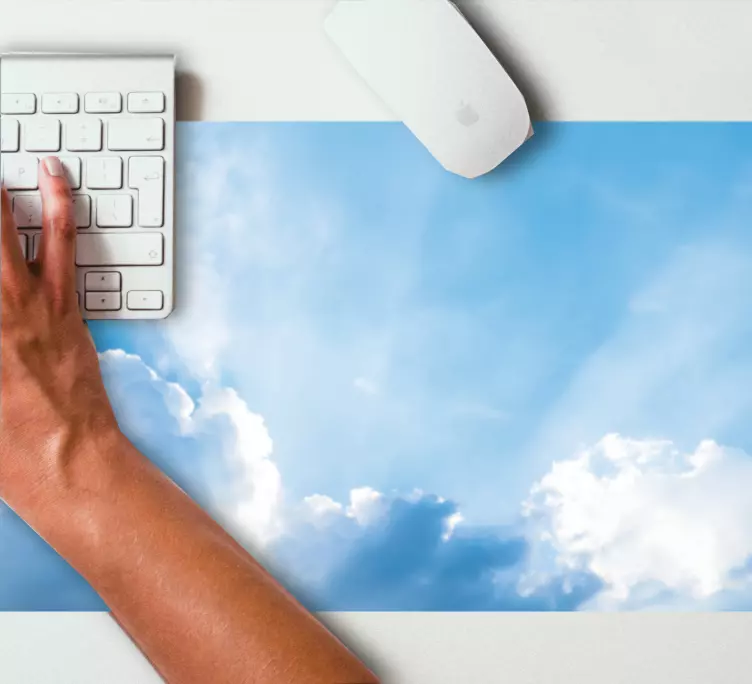 Alfombrilla ratón textura cielo y nubes - TenVinilo