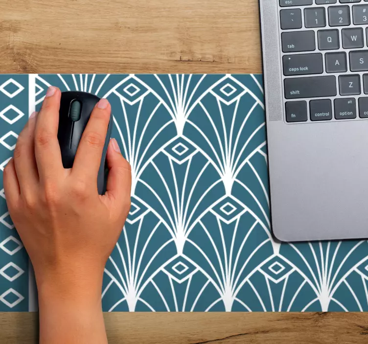 Alfombrilla ratón textura curvas geométricas elegantes - TenVinilo