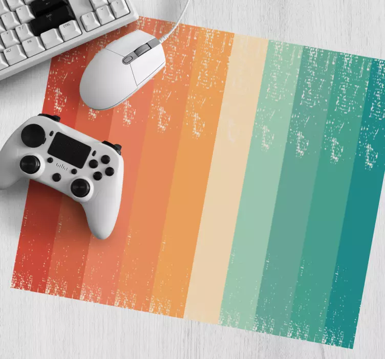Alfombrilla ratón textura degradado a rayas colorido - TenVinilo