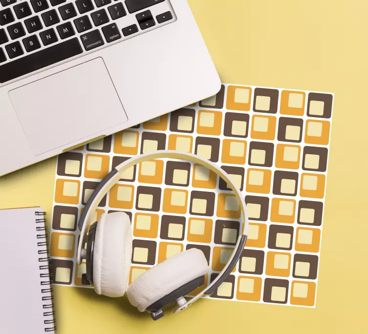 Alfombrilla ratón textura diseño cuadrado geométrico - TenVinilo