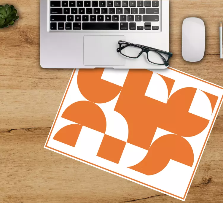 Alfombrilla ratón textura diseño geométrico - TenVinilo