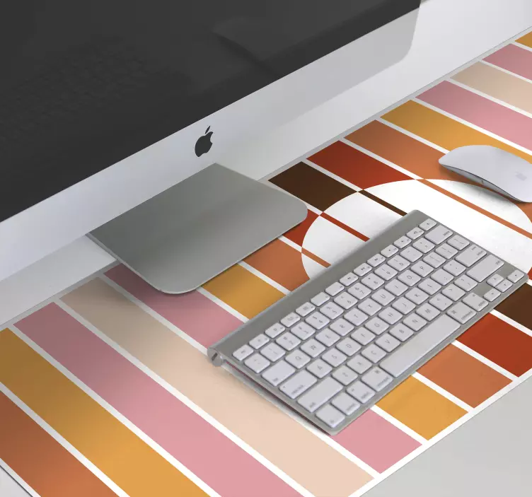 Alfombrilla ratón textura disposición de rayas coloridas - TenVinilo