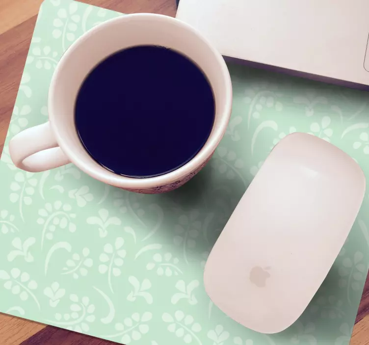 Alfombrilla ratón textura elemento botánico elegante - TenVinilo