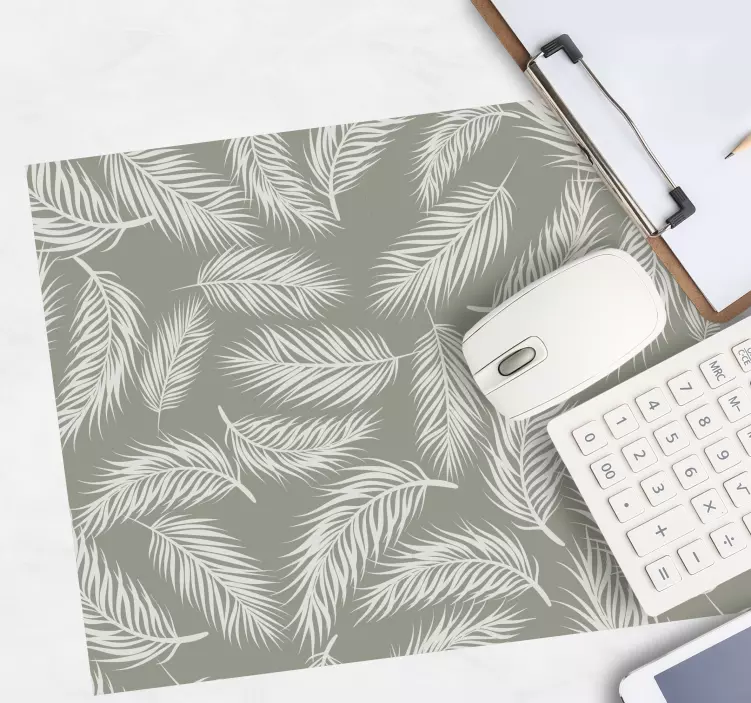 Alfombrilla ratón textura elemento inspirado en follaje - TenVinilo