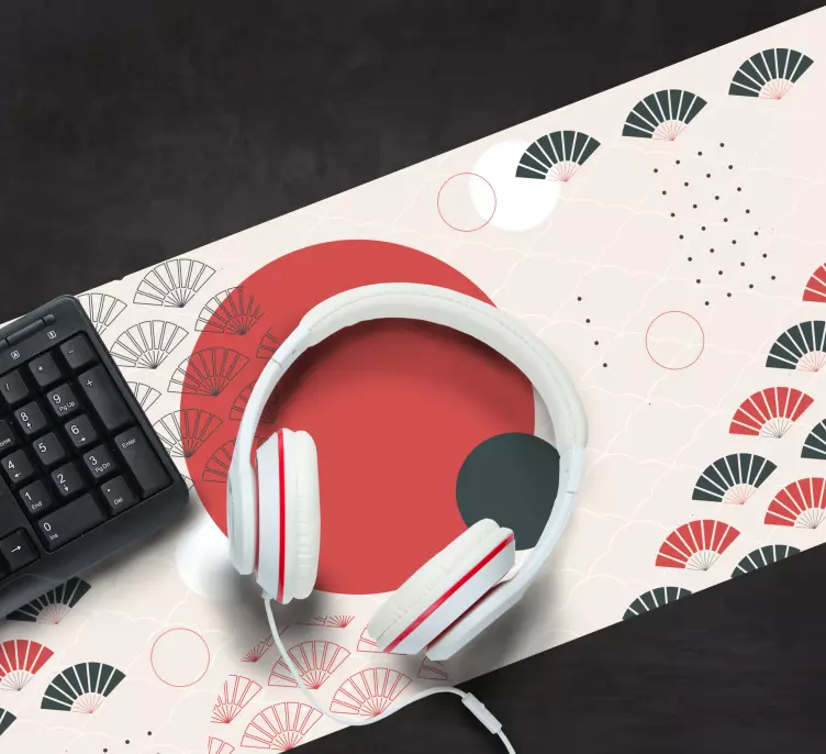 Alfombrilla ratón textura elementos circulares abstractos - TenVinilo